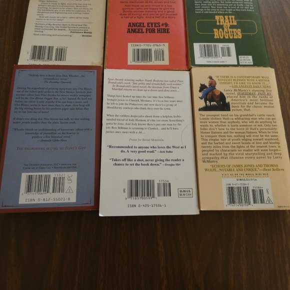 Lot Of 9 Vintage Western Paperback Books Various Authors - Picture 8 of 8